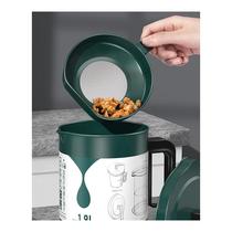 Japanese oil pot household stainless steel filter with lid oil bottle kitchen oil filter artifact lard oil storage tank