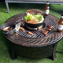 Ming stove charcoal burning household coal burning courtyard stove heating pot ring grill smokeless wood carbon fire basin