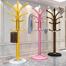 Simple coat rack floor iron Hall hanger single pole vertical household metal clothes shelf simple modern