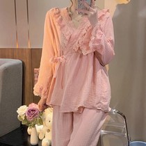 New Super Fairy Lace Sweet Fashion Age-Clothing Pajamas Household Clothes for Fall and Winter