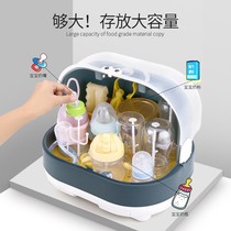 Baby bottle storage box baby tableware disinfection supplementary food Bowl Spoon tools special storage box drain small storage