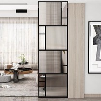 Changhong glass screen new Chinese living room dining room partition wall stainless steel office iron porch barrier screen