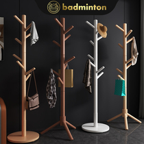 Solid Wood hanger floor-to-ceiling bedroom simple Net red coat rack household Rod hanger hanger storage rack