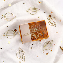 No 32 planet little prince paper clip Office supplies Bookmark cartoon paper clip Creative cute hand book clip Stationery