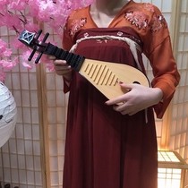 Han Fu Ancient Wind Photo Props Pipa Musical Instrument Shadow Building Ancient Dress Shooting Pendulum Pieces China Wind Children Performances Emulate Violin