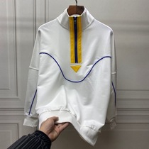 Autumn men lead sweater men men 2021 New Korean trend long sleeve base shirt clothes mens coat New
