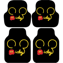 Car mat Universal easy to clean cute cartoon single lady carpet suede car non-slip pedal mat