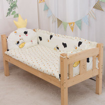 Pure cotton childrens bed perimeter splicing breathable retaining cloth detachable and washable baby baby bedding Anti-collision fence one-piece type