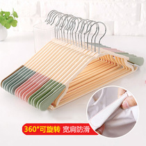 Factory wholesale home daily use multi-function plastic hanger big head wide shoulder non-slip suit hanger clothes rack