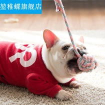 Color knot rope hanging ball big dog string toy grindle with teeth biting and puzzle-proof interactive large dog universal pet used 