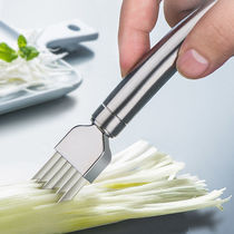 Cutting onions artifact commercial household stainless steel cutting onions shredded onions knife cutting garlic seedlings shaving onions artifact commercial cutting vegetables