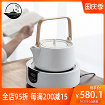 ROADMAKER office kettle integrated fully automatic padded glass kettle household electric pottery stove set