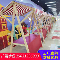 Market stall outdoor promotion frame night market Display rack wooden activity shed mobile car shed stalls promotion