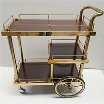 Stainless steel car dining car to the restaurant to collect the Bowl car to collect the thick restaurant three-story mobile hotel wine cart