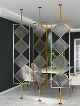 Light luxury Changhong tempered glass screen partition entry door entrance living room rotating hanging screen Modern simple Nordic net red
