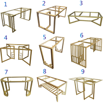 Table leg metal bracket bar desk office table leg rock board Coffee Table Table table foot dressing table TV cabinet shelf customization