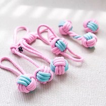 Dog toy medium and large dog pet cotton rope toy golden hairy molar bite-resistant training dog toy knot toy