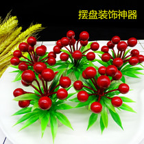 Hotel dining plate decoration simulation flowers and plants hair wealth fruit artistic conception plate decoration decoration ornaments dishes around the edge embellishment