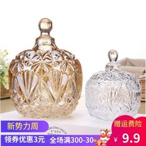 Sugar jar cute creative storage jar home glass Nordic large capacity kitchen seal Japanese exquisite