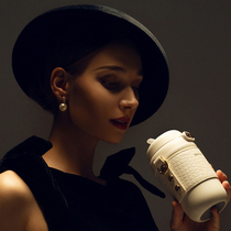  Thermos cup ladies cute portable high-end creative cute water cup small 2021 net red simple straw accompanying cup