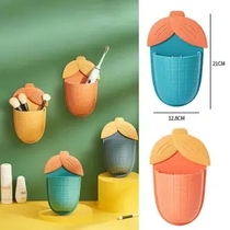 Toothbrush toothpaste rack toilet non-perforated drain rack Wall Wall small piece storage box wash rack rack