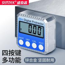 syntek electronic level instrument with magnetic high precision digital display inclinometer box angle scale measuring instrument gauge protractor