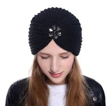 Rushui Boho Knitting Hats For Woman Handmade Caps Warm