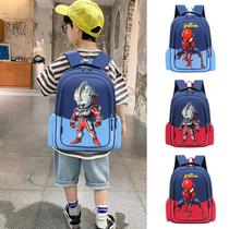 Book bag male kindergarten children cartoon cute backpack Primary School students first grade Spider Man pattern new Altman