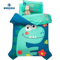 Kindergarten quilt three pieces of all cotton bedding children enter the garden preparation supplies nap six pieces of pure cotton winter and summer