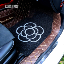 The vehicle interior anti-dirty mats general wash Camellia Ms. car mats car mats sub-single-chip foot pad