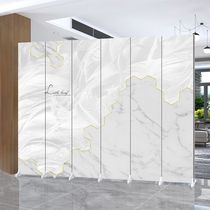 Nordic screen partition living room folding mobile office interior simple fabric bedroom shelter simple modern home