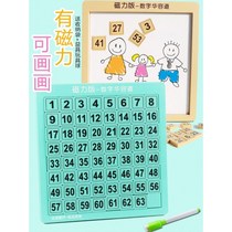 Puzzle digital Huarong Dao toys magnetic magnetic children mathematics Hualong fan plate Primary School students push plate sliding puzzle