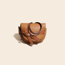 Yuan Quan star with retro saddle bag large leather Women bag 2021 niche fashion shoulder shoulder bag all