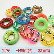 Big and small yellow duck 9cm mini swimming ring baby baby child play water bath water swimming beach toy