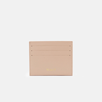 Original small crowddesign advanced senses genuine leather sleeve for men and women The portable short calf leather ultra-thin card bag custom-made name