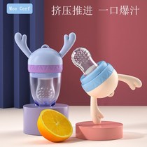 Baby fruits and vegetables bite music baby eat fruit supplement tools silicone mesh bag newborn tooth gum toys 6-12 months
