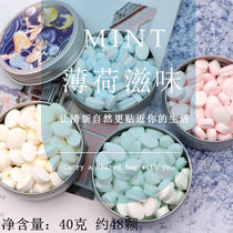 Iron boxed fruit flavor sugar-free mint candy refreshing mouth lozenges kissing sugar fresh breath tablet candy portable