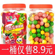 Watermelon bubble gum childhood watermelon Type 80 s nostalgic snacks hollow sandwich 30 200 barrels