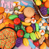 Childrens fruit Chile toys cut vegetable cake baby boys and girls play home simulation kitchen cooking set