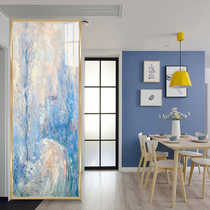 Modern light luxury tempered glass partition living room entrance screen porch decoration block bedroom home decoration Nordic simplicity