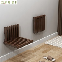 Home door sitting in the door to change shoes stool folding shoes stool entering the door can sit on the wall wearing shoes creative door wall hanging
