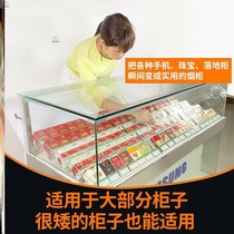Plastic box store convenience store front desk tilt cigarette counter display rack cigarette storage box partition slope stationery store