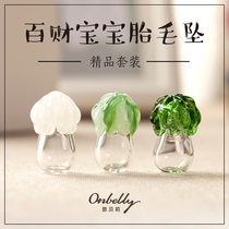 Newborn baby DIY pendant pendant fetal hair preservation bottle making collection Full Moon 100 days lanugo souvenir gift