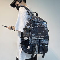 ilVr Bag Boys College Students Big Capacity High School Junior High School Students Boarder Original Juku Wind Double Shoulder Bag Backpack Women Ins Cool