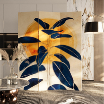 Modern minimalist screen partition living room foldable mobile bedroom entry door to block office entry home decorative panel wall
