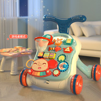 Walker trolley anti-rollover 0 type leg walking push one year old baby toy boy baby multi-function