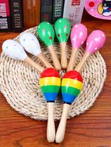 Sands hammer baby training small hands to catch up with early childhood toys wooden sand hammer grasp kindergarten teaching aids