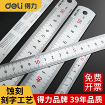 Dali steel ruler thickened stainless steel ruler 1 5 meters 2 meters steel plate ruler Iron 1 meters 15 20 30 50cm