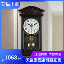 Imitation ancient living room News time hanging clock Chinese classical light lavish home clock atmospheric clock Eurostyle fashion quartz watch clock
