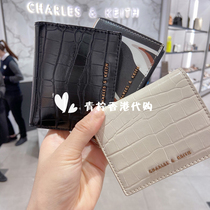 CHARLESKEITH new crocodile grain mini short wallet small ck6-10701003 multi-position ticket holder